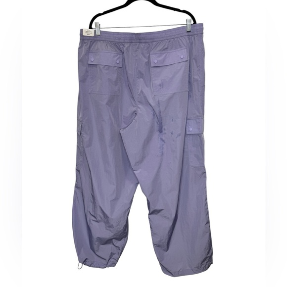 PINK Victoria's Secret Satin Parachute Cargo Pants Lavender - Picture 2 of 15